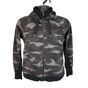 Athleta Camo Hoodie - Black and Gray